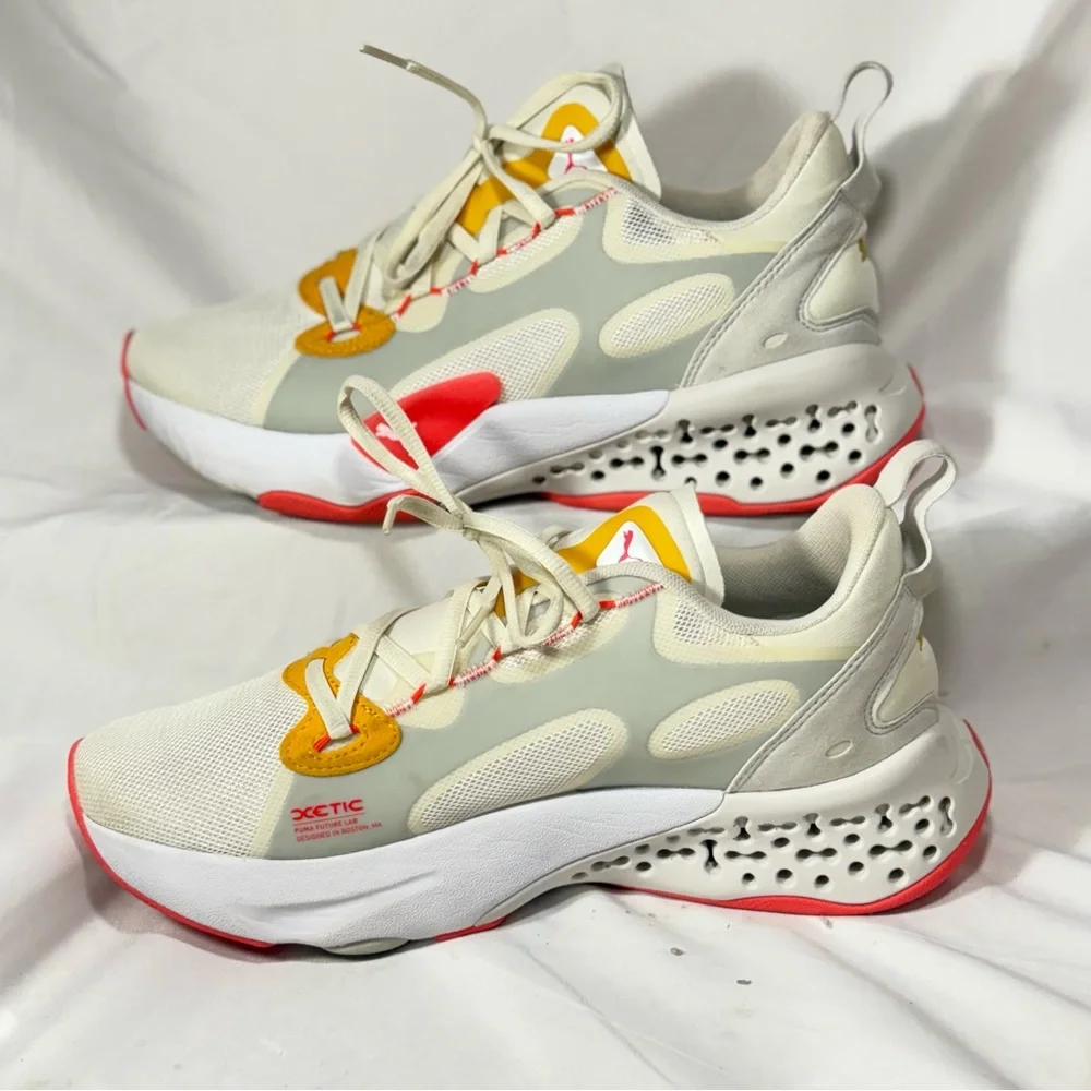 Puma XETIC Halflife Ivory Glow Sunblaze Women’s size 10 - Picture 5 of 11